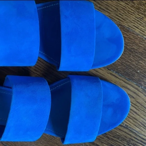 Mansur Gavriel Blue Sandals - Picture 4 of 11
